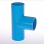 UPVC JIS K-6743 Pressure Tee Blue Color 
